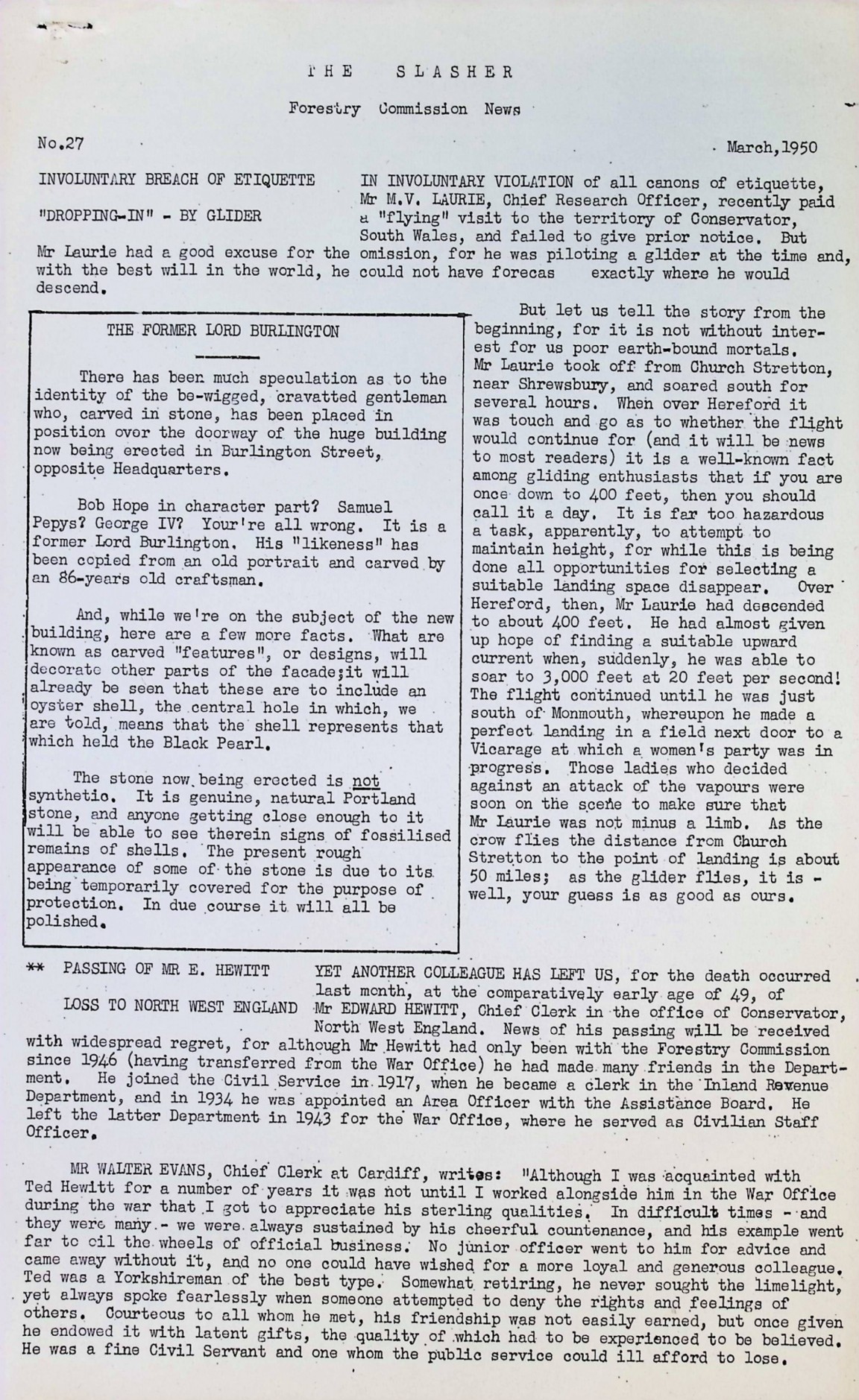 Slasher Magazine Summary: Publication No. 27 - March 1950