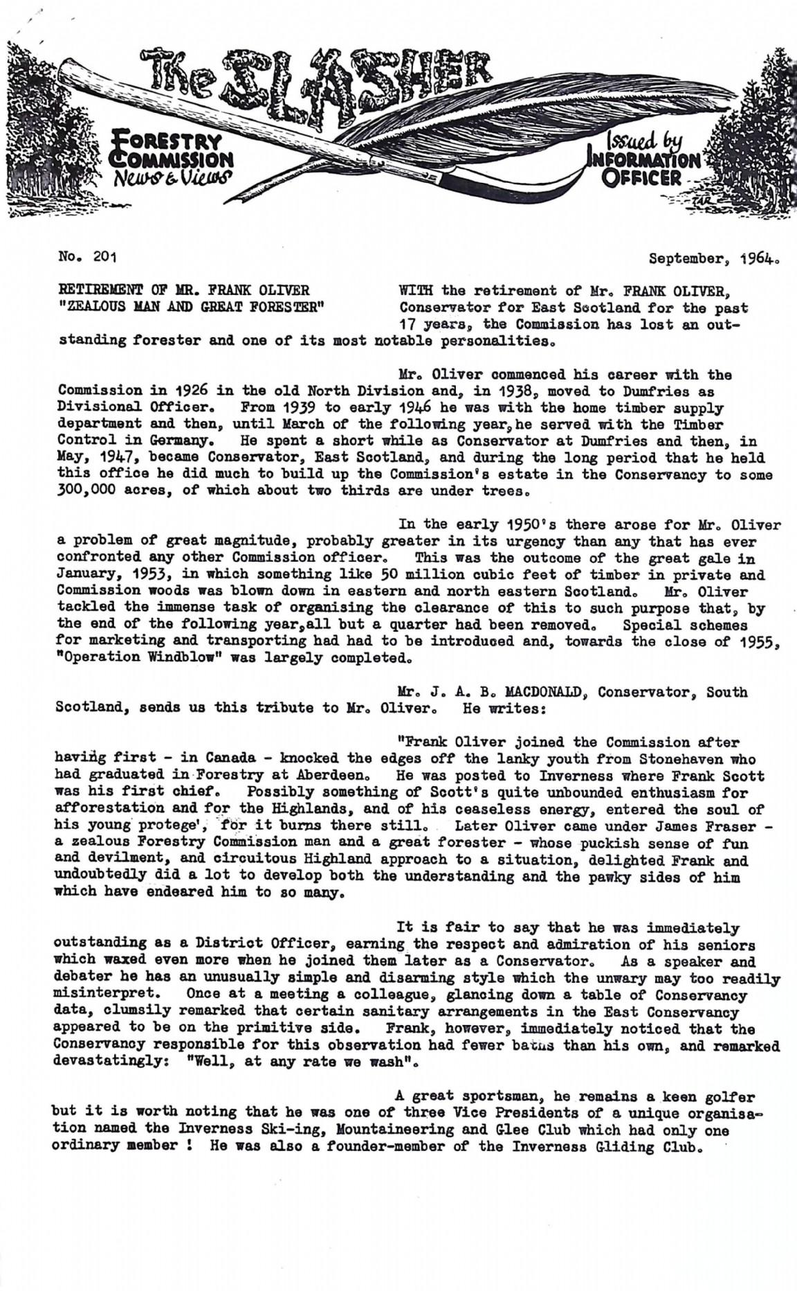 Slasher Magazine Summary: Publication No. 201 - September 1964