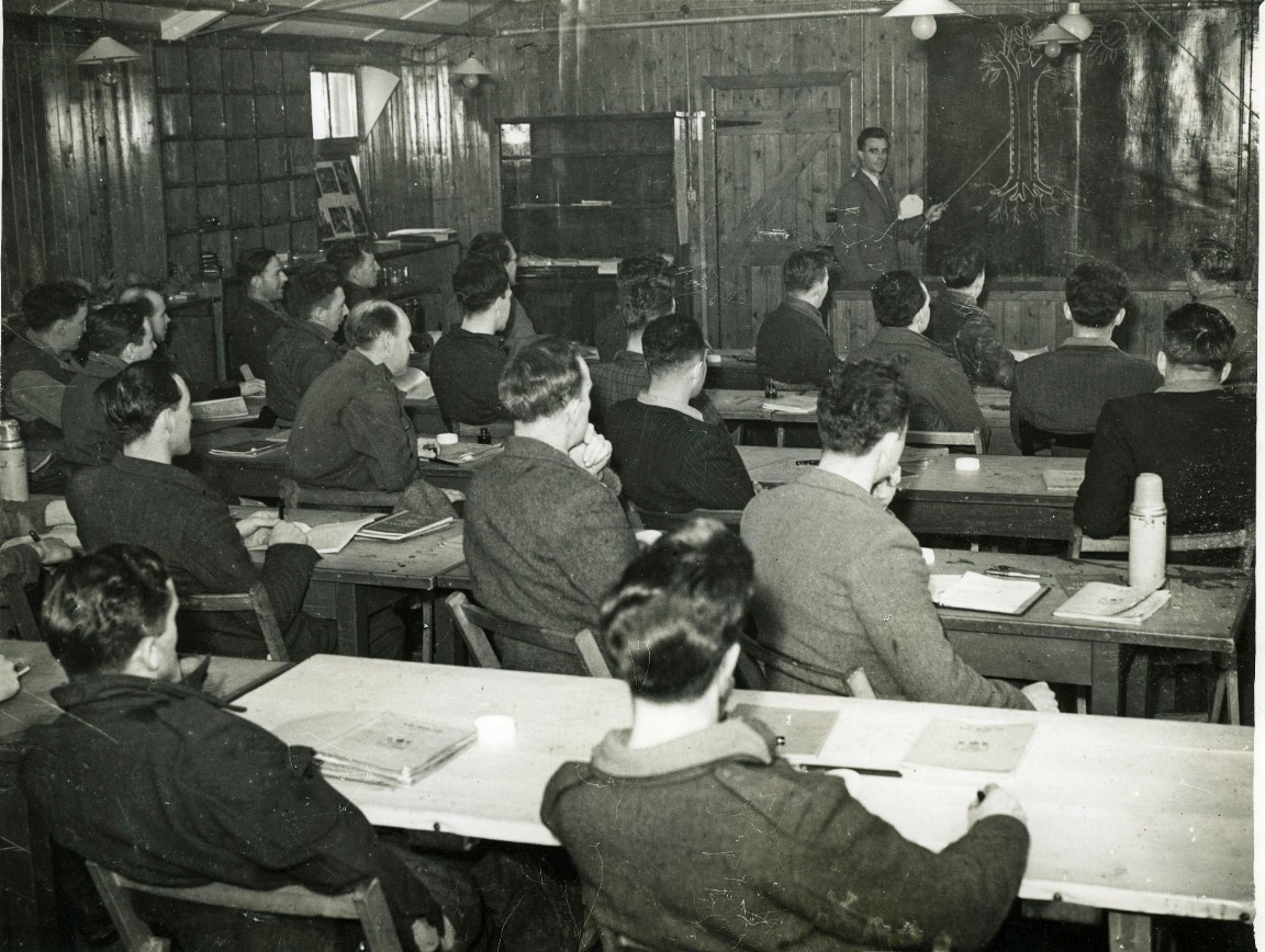 Glentress Forestry School classroom circa 1948