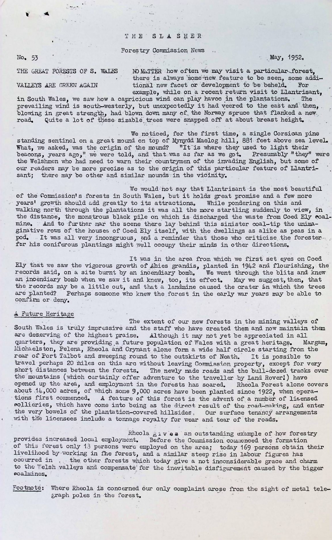 Slasher Magazine Summary: Publication No. 53 � May 1952