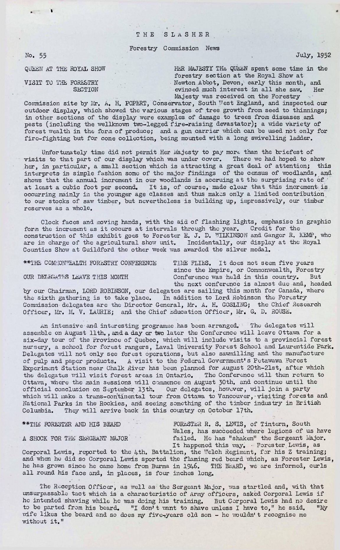 Slasher Magazine Summary: Publication No. 55 � July 1952