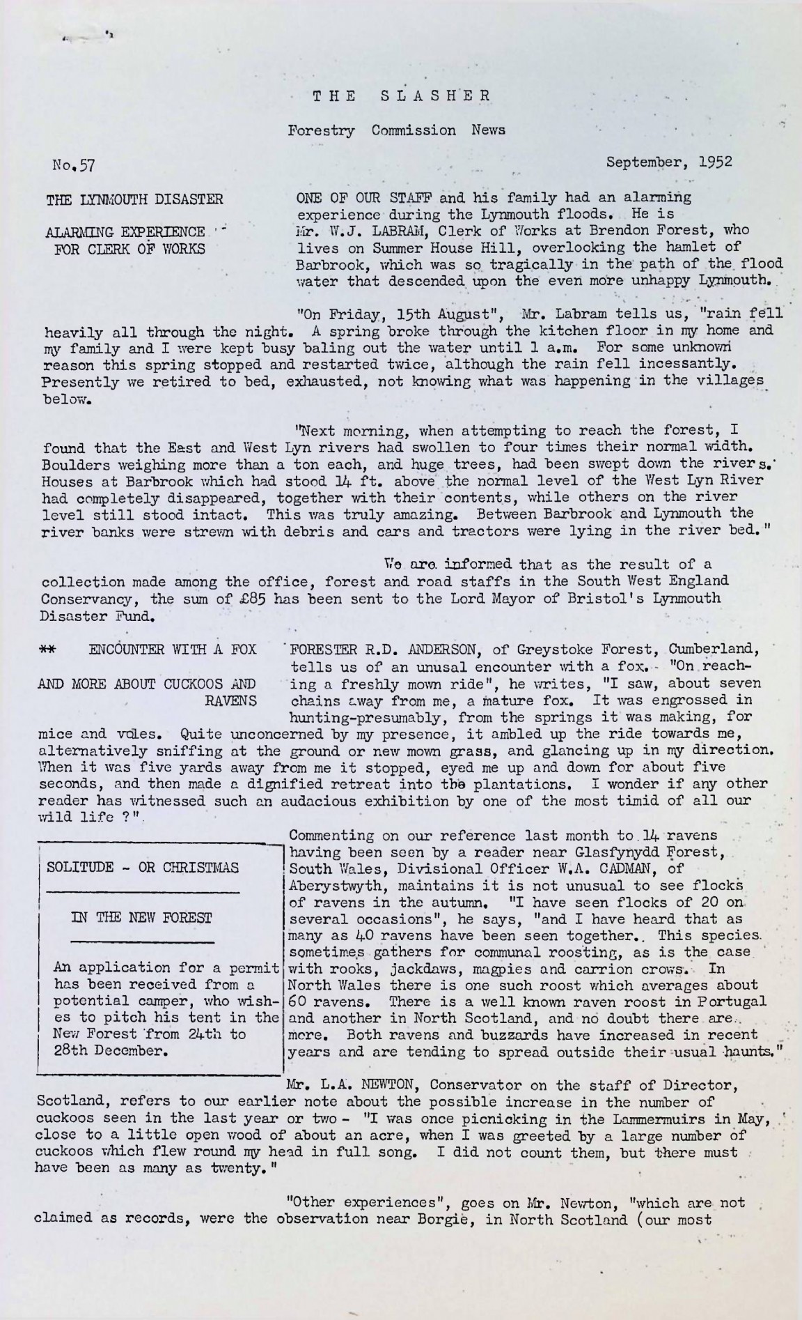 Slasher Magazine Summary: Publication No. 57 � September 1952