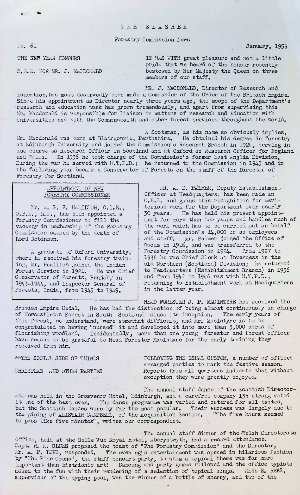Slasher Magazine Summary: Publication No. 61 � January 1953