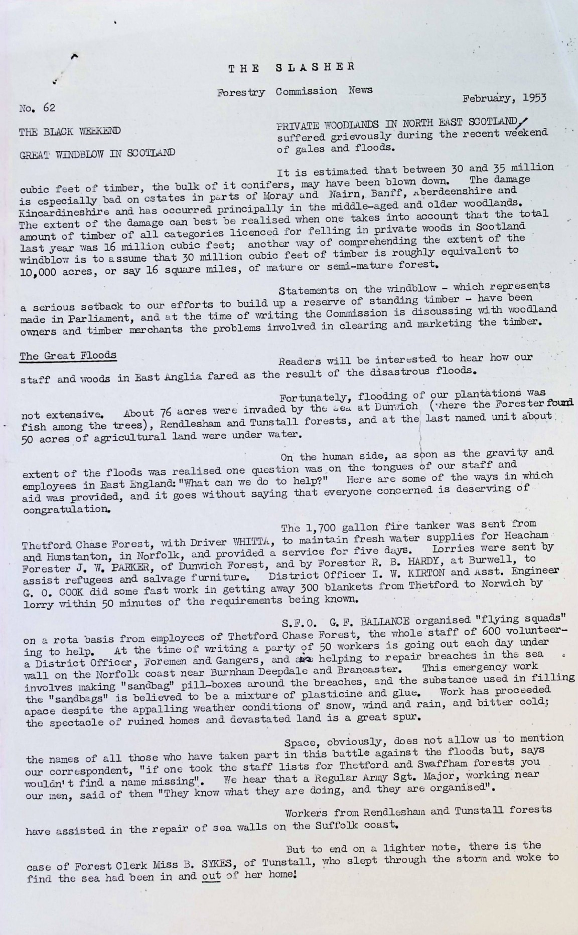 Slasher Magazine Summary: Publication No. 62 � February 1953
