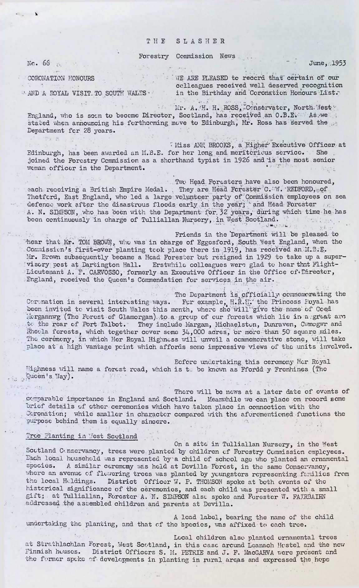 Slasher Magazine Summary: Publication No. 66 � June 1953