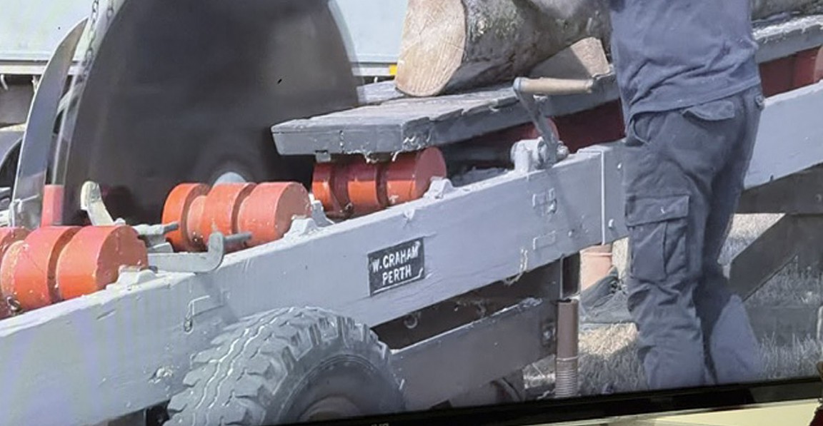 Graham of Perth � Portable Sawmill Bench in action and history