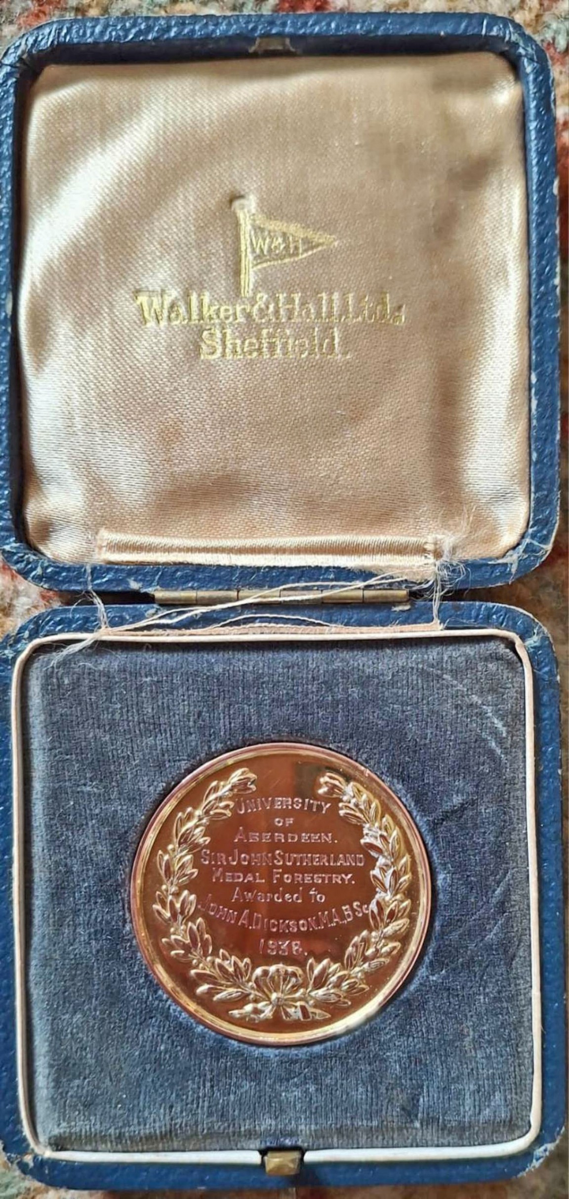 Sir John Sutherland Medal won by John Dickson in 1938