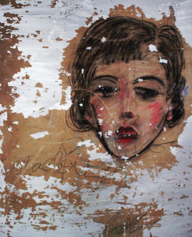 Woman's face, mural, Blackstand