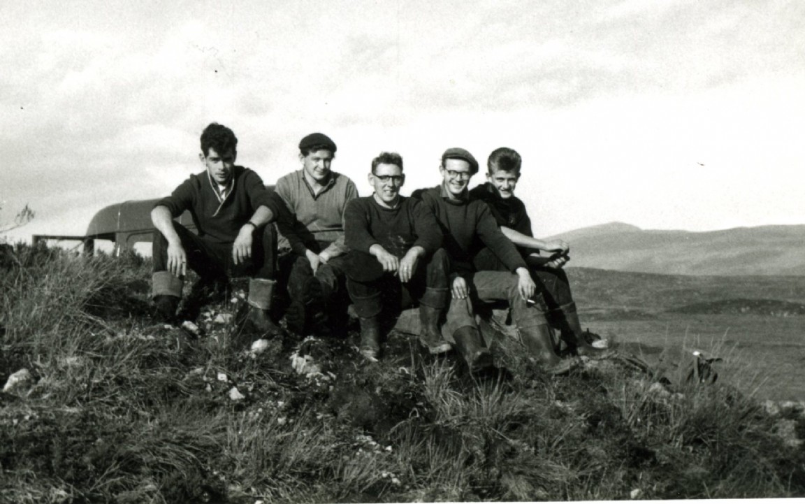 Work squad at Barracks, Rannoch Forest circa 1965