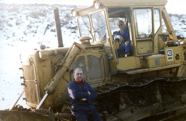 Snow clearing at Fetteresso in winter 1994
