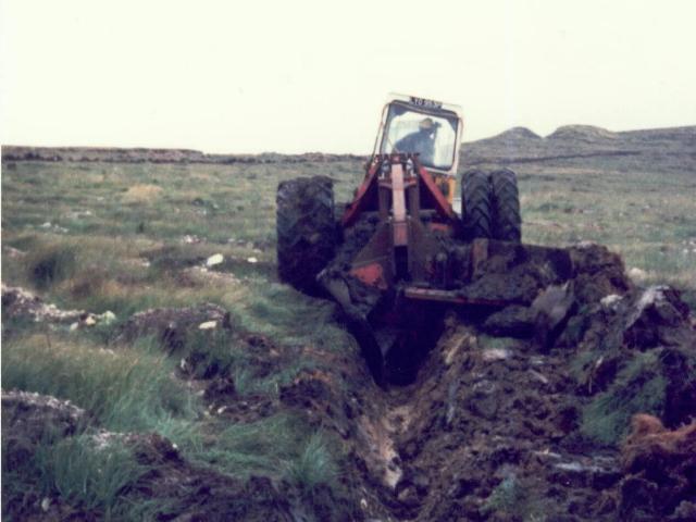Deep draining plough 