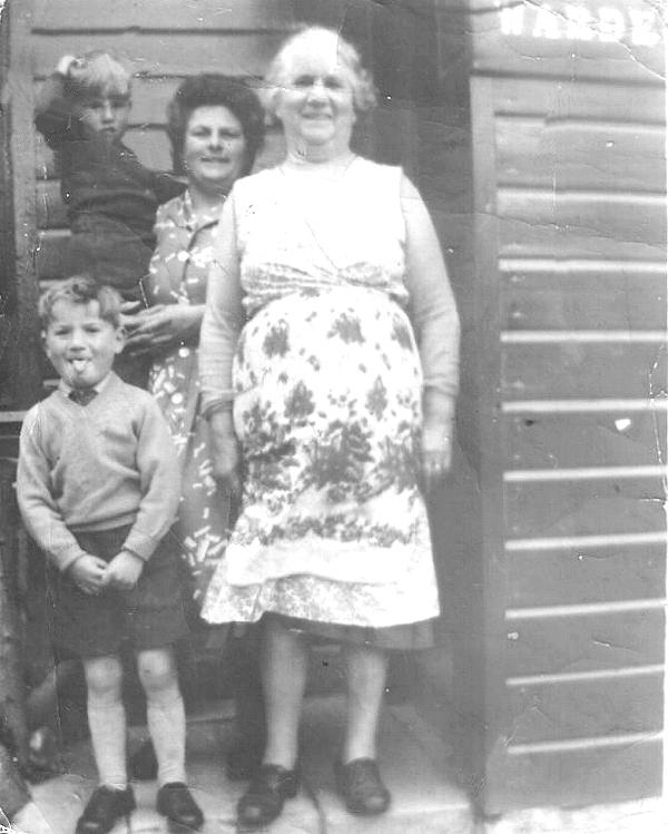 Outside the Loch Morlich warden's hut
