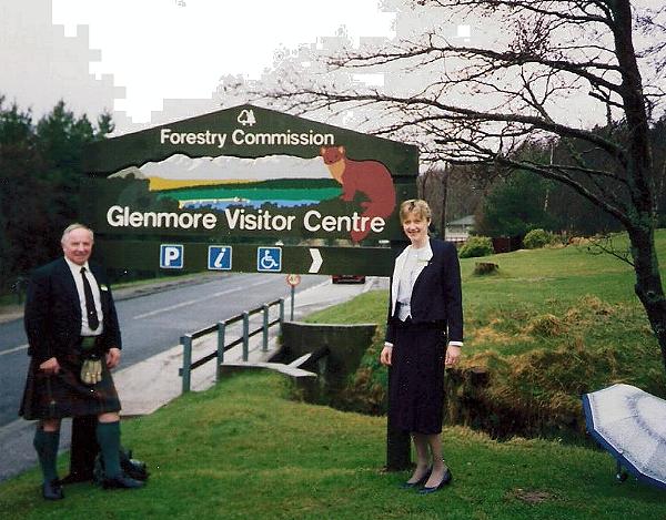 Jack and Mary at the Visitor Centre opening