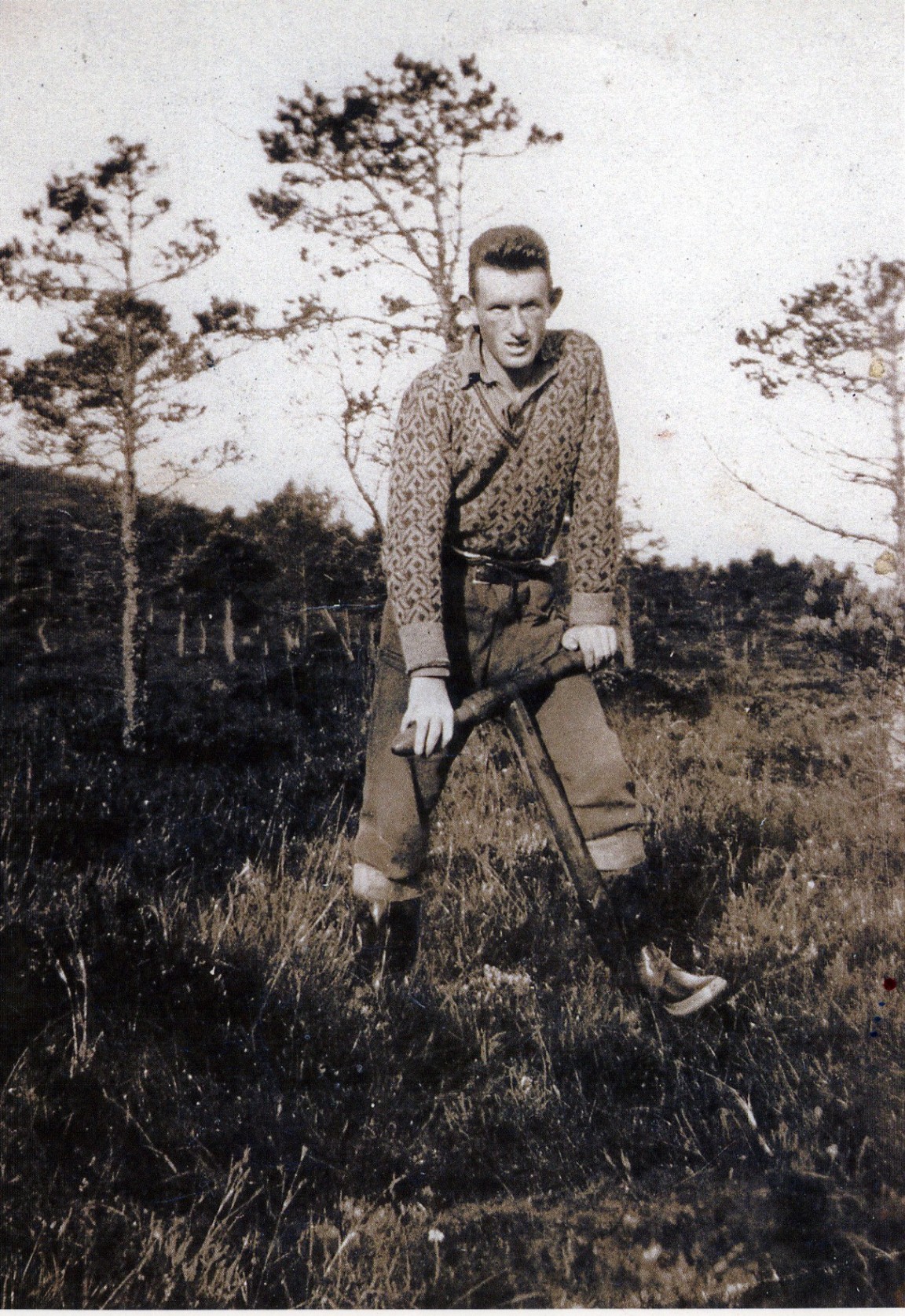 Alex Bowie in the Bin Forest circa 1930